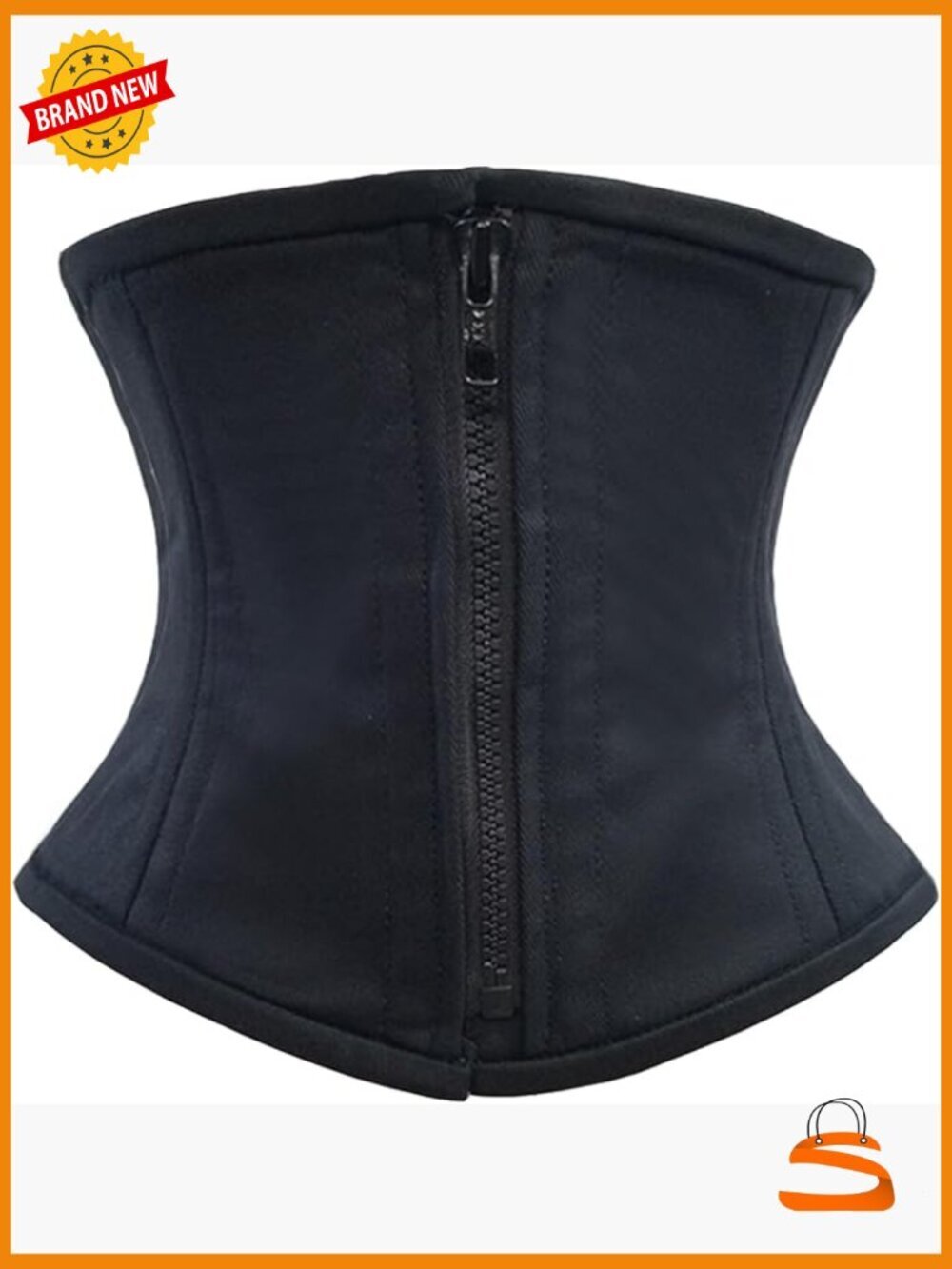 Heavy Duty Steel Boned Waist Training Cincher Waspie Underbust Corset